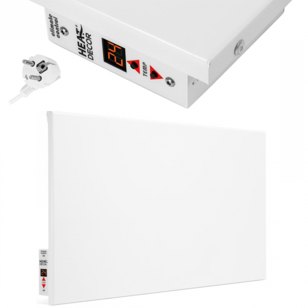 Grzejnik na podczerwień w zestawie z termostatem i nóżkami, moc 1000W-20m2