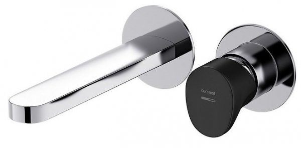 Bateria umywalkowa podtynkowa Inverto chrom z boksem dwa mieszacze S951-302