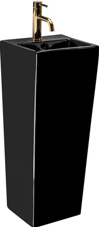 WOLNOSTOJĄCA Umywalka ceramiczna KAMILA BLACK czarna