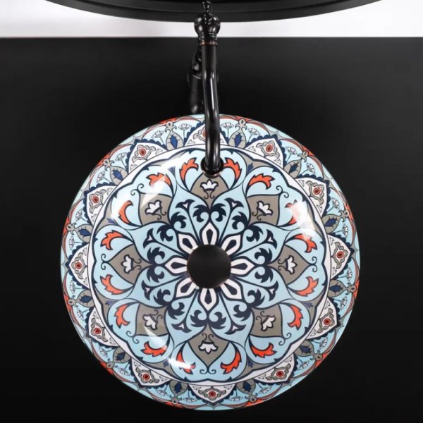 Umywalka ceramiczna nablatowa REA MEXICO orientalna kolorowa wzór
