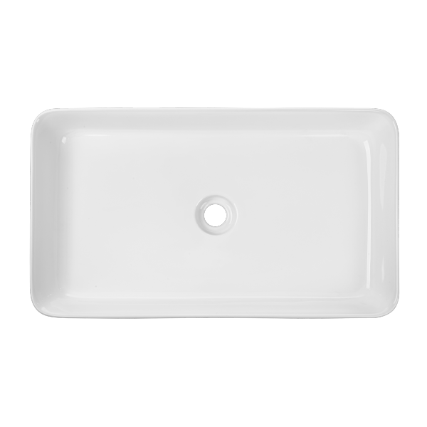 Umywalka nablatowa prostokątna Akte 66 cm CE-54-P01