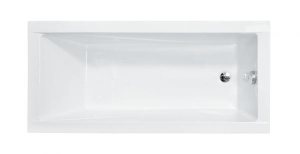 BESCO Wanna 160x70 Modern z białą obudową + Syfon