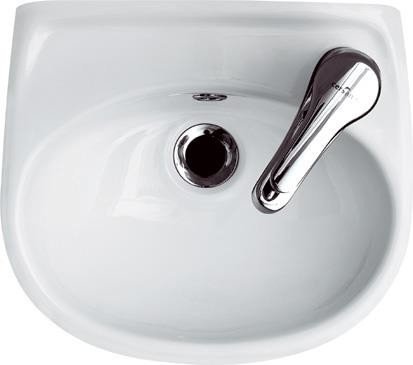Umywalka ceramiczna wisząca Eko 35 cm prawa