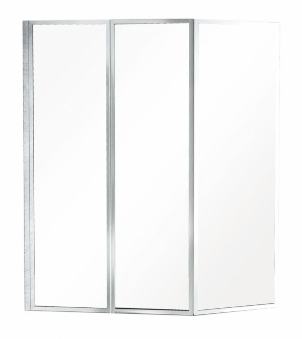 BESCO Wanna 150x75 Integra Prawa + Parawan 3-skrzydłowy + Syfon
