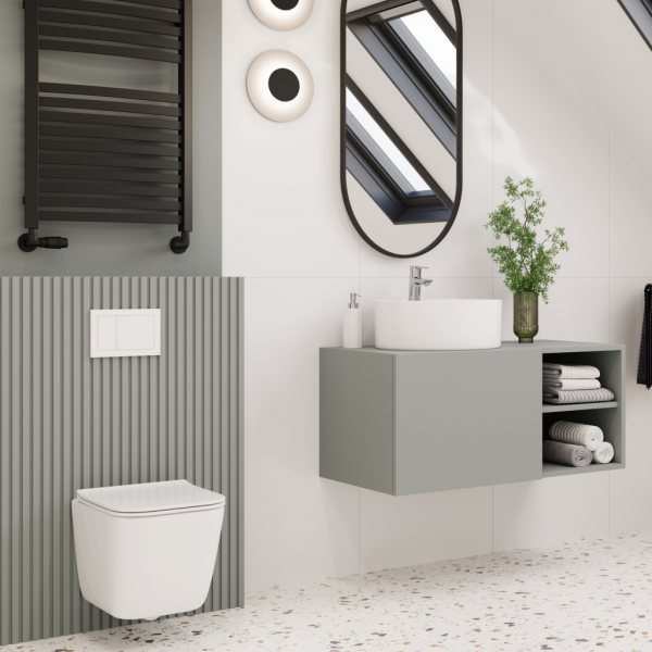 Miska WC wisząca bezkołnierzowa INVENA PAROS biały z deską wolnoopadającą