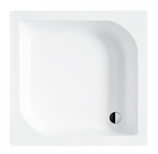 OUTLET BESCO Brodzik kwadratowy Ares 70x70x16,5 po montażu nóżek