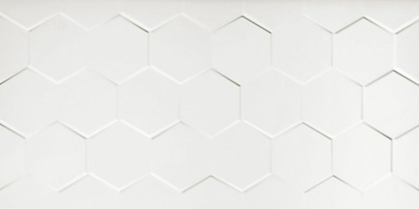 Płytka ścienna WALL WHITE HEXAGONE SHINY 30x60 cm
