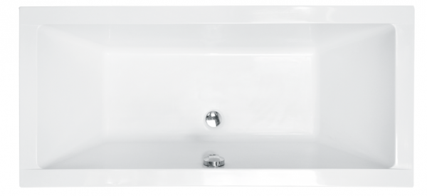 BESCO Wanna 170x75 Quadro z białą obudową + Syfon