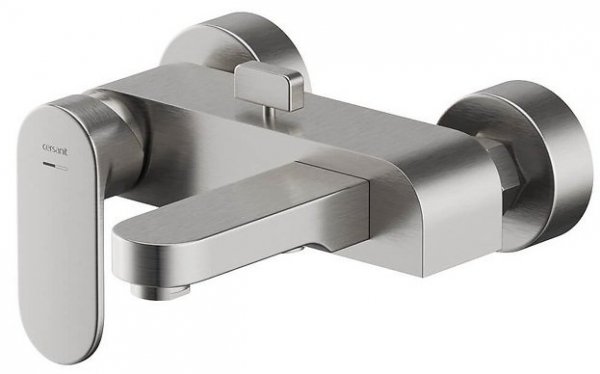 Bateria wannowa ścienna Crea nikiel S951-309