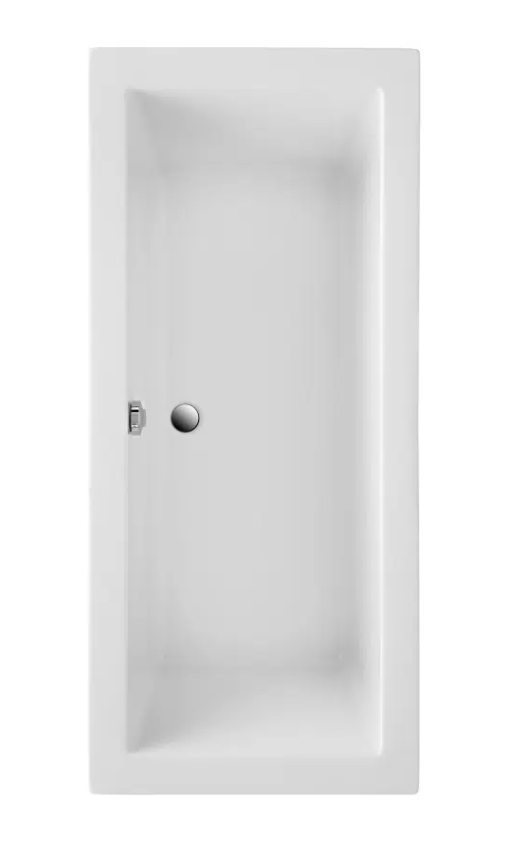 WANNA prostokątna SCHEDPOL KRONOS SLIM 170x75 biała nogi syfon chrom gratis