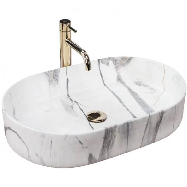 Umywalka ceramiczna nablatowa REA NADIA 60 SAND