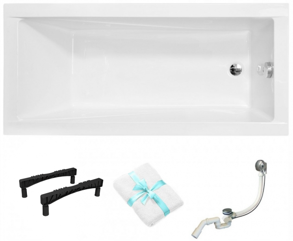 BESCO Wanna 170x70 Modern Slim + Syfon
