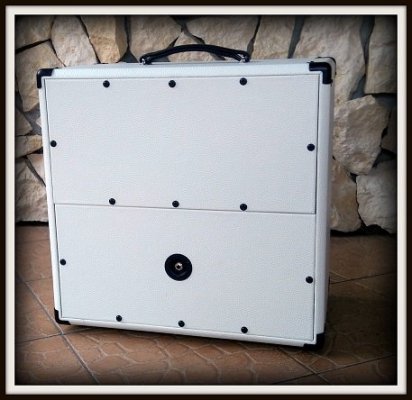Obudowa Kolumny 1x12&quot;  ELEGANCE BLACK&amp;WHITE Sklejka TOPOLA WŁOSKA 
