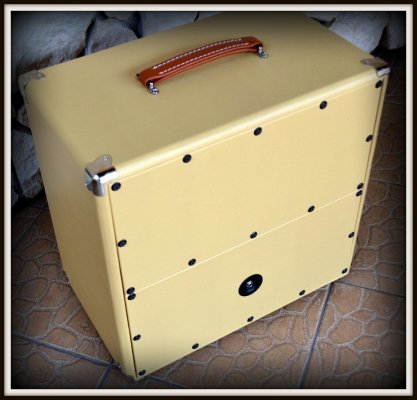 Obudowa Kolumny 1x12&quot; BRZOZA  ELEGANCE CREAM OXBLOOD 