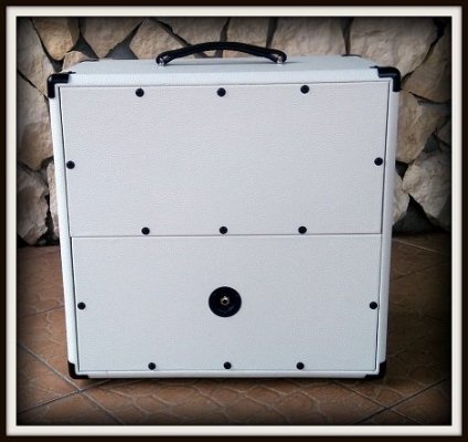 Obudowa Kolumny 1x12&quot;  ELEGANCE BLACK&amp;WHITE Sklejka TOPOLA WŁOSKA 