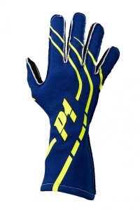  Rękawice P1 Advanced Racewear GRIP2 niebieskie (FIA)