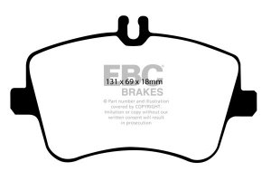 Klocki hamulcowe EBC Redstuff przód MERCEDES-BENZ CLC-Coupe (CLC203) CLC230 (2.5) 2008-2011
