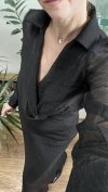 Długa Lekka Sukienka Maxi Edgy Aesthetic Black