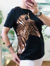 T-shirt Zebra Black