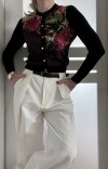 Rozpinany Sweter Ted Baker Viscosa Casual Flowers
