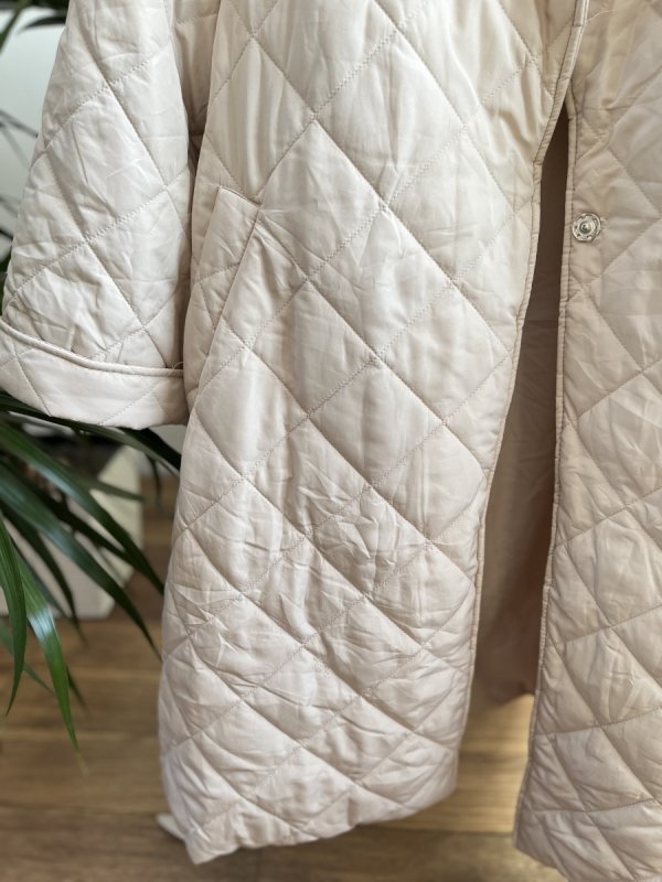 Beżowy płaszcz Vila Beige Coat oversize