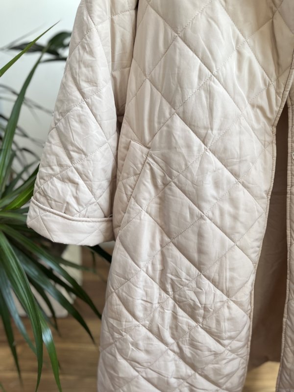 Beżowy płaszcz Vila Beige Coat oversize