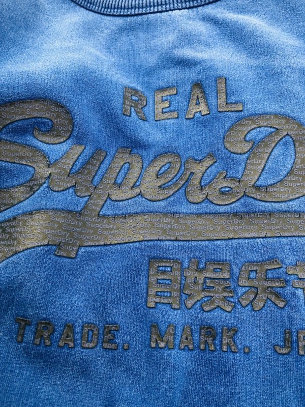 Bluza Vintage Superdry Blue