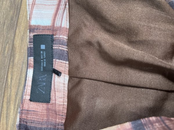 Spódnica Zara Beige Brown midi boho