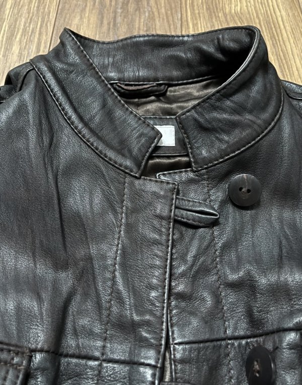 Kurtka Leather Brown Next Oversize
