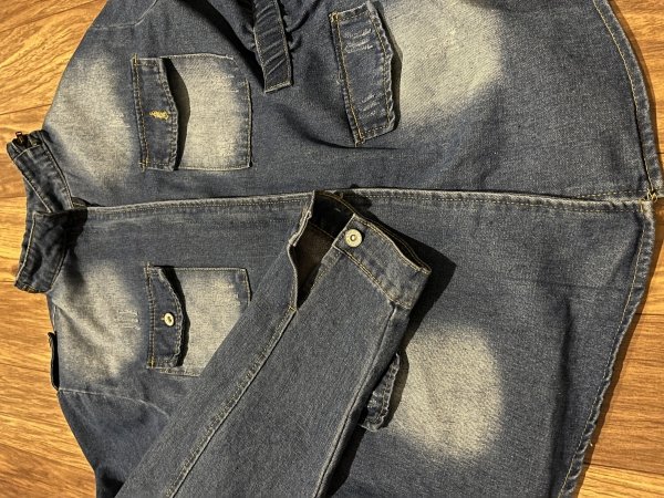 Jeansowa Kurtka Katana Blue Casual Oversize