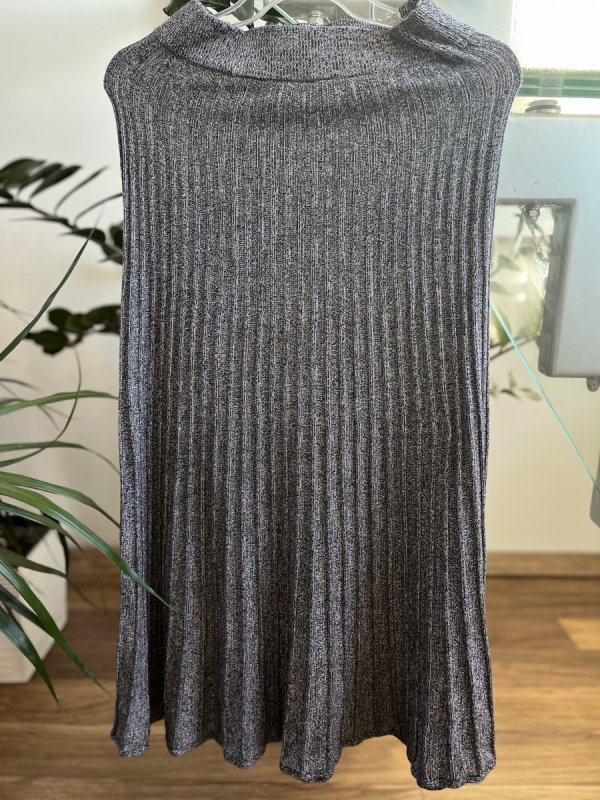 Spódnica dzianinowa M&amp;S szara midi casual chic