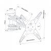 UCHWYT DO TV LED/LCD 19-55 35KG AR-73 ART reg. pion/poziom