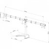 UCHWYT BIURKOWY DO 3 MONITORÓW LED/LCD 13-27 L-22N ART