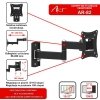 UCHWYT DO TV LCD/LED 10-27 15KG AR-82  ART reg.pion/poziom 28cm
