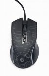 GEMBIRD GAMINGOWA MYSZ Z PODŚWIETLENIEM RGB USB, CZARNA