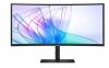 Samsung Monitor 34 cale ViewFinity S65VC VA 3440x1440 UWQHD 21:9 1xHDMI 1xDP 1xUSB-C (90W) 2xUSB 3.0 LAN (RJ45) 5ms HAS Webcam g