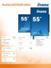 IIYAMA Monitor 54.6 cali ProLite LH5575UHS-B1AG 24/7,IPS,ANDROID.11,4K,500cd/m2,WiFi,3xHDMI,DP,Daisy/Chain,2xUSB,2x10W,RJ45,iiSi