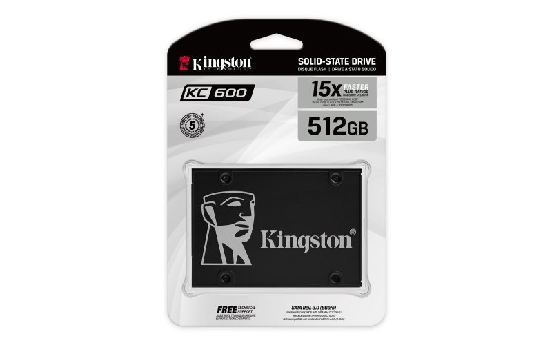 Dysk SSD Kingston KC600 (512GB; 2.5&quot;; SATA 3.0; SKC600/512G)