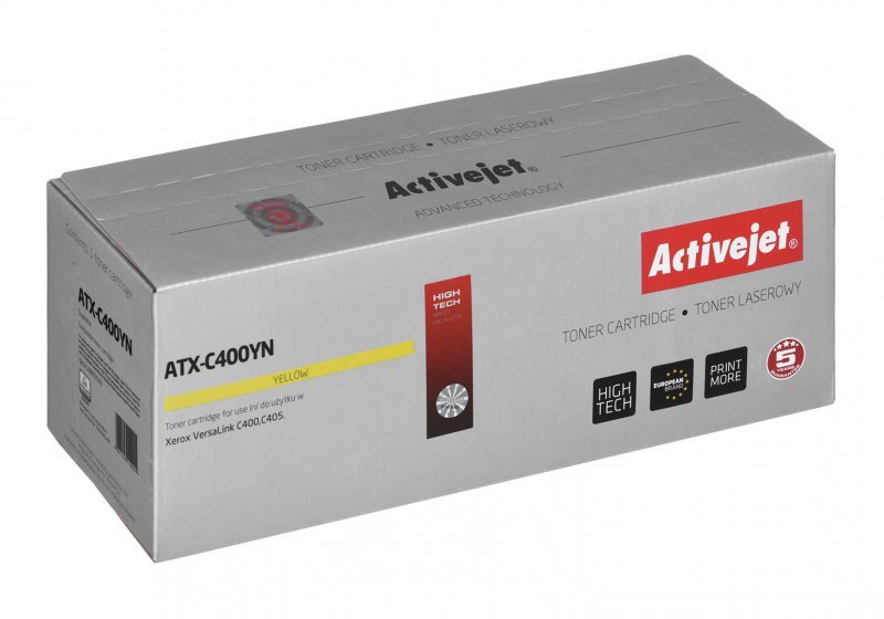 Activejet ATX-C400YN Toner (zamiennik Xerox 106R03509; Supreme; 2500 stron; żółty)