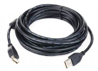 Kabel GEMBIRD CCF-USB2-AMAF-10 (USB 2.0 typu A F - USB 2.0 typu A M; 3m; kolor czarny)