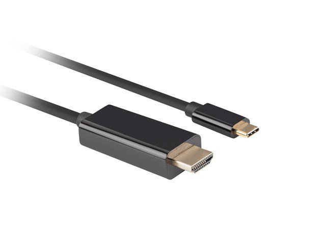 LANBERG KABEL USB-C(M)-&gt;HDMI(M) 1M 4K 60HZ CZARNY CA-CMHD-10CU-0010-BK