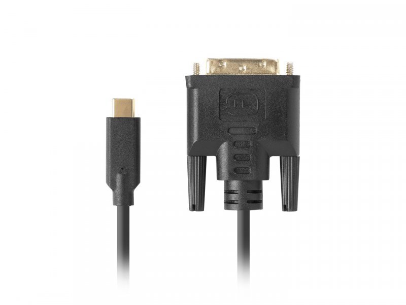 LANBERG KABEL USB-C(M)-&gt;DVI-D(24+1)(M) 1.8M CZARNY CA-CMDV-10CU-0018-BK