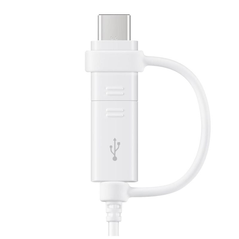Samsung Combo Cable (Type-C & Micro USB), White