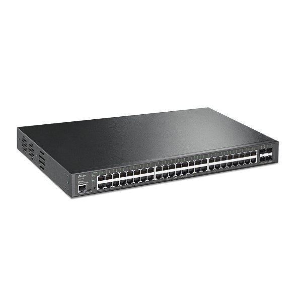 Switch TP-LINK TL-SG3452XP Zarządzalny L2+ JetStream, 48 portów gigabitowych PoE+, 4 sloty SFP+ 10GE