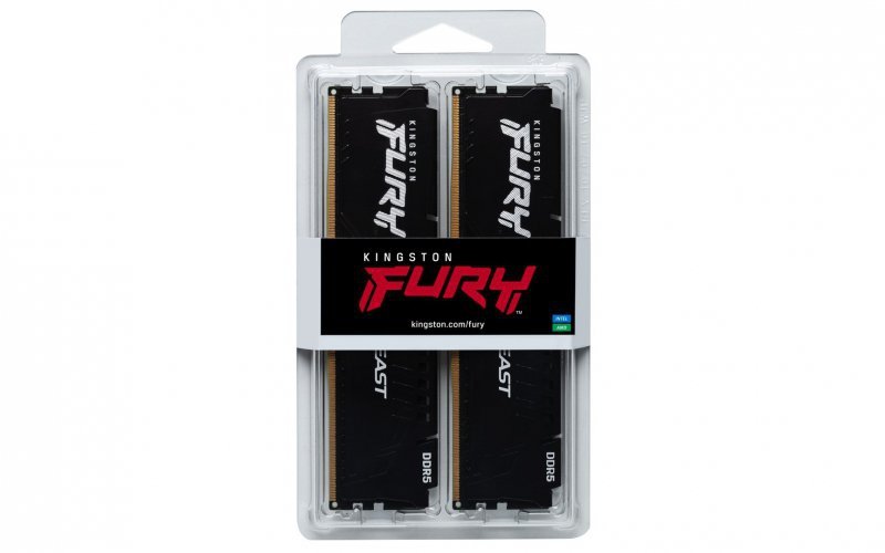 KINGSTON DDR5 32GB 6000MT/s CL30 DIMM (Kit of 2) FURY Beast Black XMP