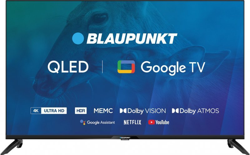 TV 43&quot; Blaupunkt 43QBG7000S 4K Ultra HD QLED, GoogleTV, Dolby Atmos, WiFi 2,4-5GHz, BT, czarny
