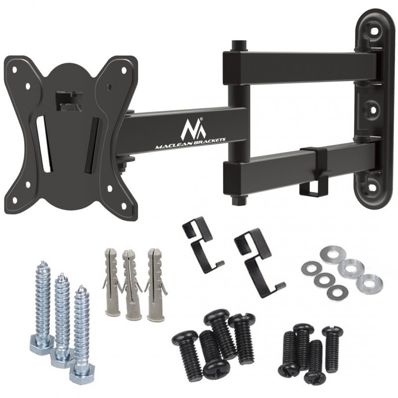 MACLEAN UCHWYT DO TELEWIZORA LUB MONITORA MAX. VESA 100X100, 13-32&quot;, 30KG, CZARNY MC-417