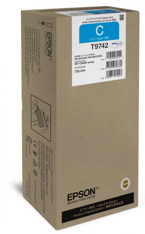 Epson C13T97420N nabój z tuszem 1 szt. Oryginalny Cyjan