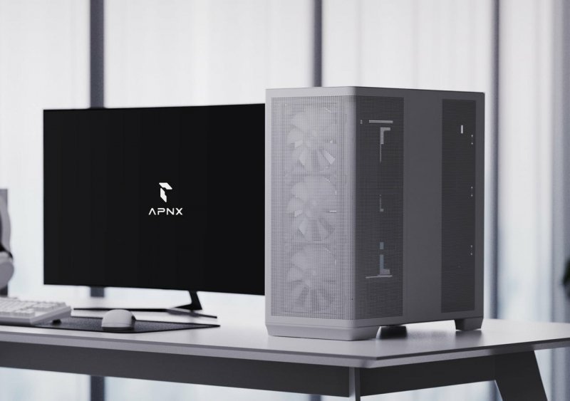 Obudowa AeroCool APNX C1-R-WT-v1 Midi Tower Biały