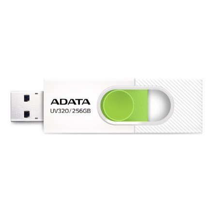 ADATA UV320 pamięć USB 256 GB USB Typu-A 3.2 Gen 1 (3.1 Gen 1) Zielony, Biały